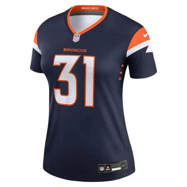 Justin simmons denver broncos nike womens alternate legend player performance top Navy M