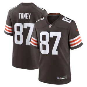 Kadarius toney cleveland browns nike team game jersey Brown