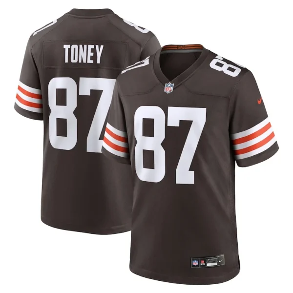 Kadarius toney cleveland browns nike team game jersey Brown