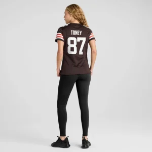 Kadarius toney cleveland browns nike womens team game jersey Brown 2XL