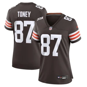 Kadarius toney cleveland browns nike womens team game jersey Brown