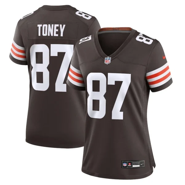 Kadarius toney cleveland browns nike womens team game jersey Brown