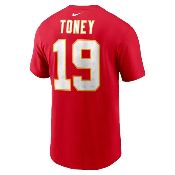 Kadarius toney kansas city chiefs nike player name number t shirt Red L