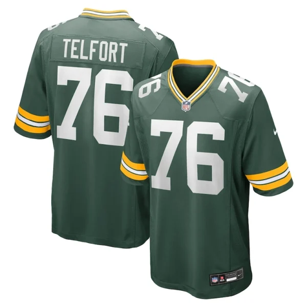 Kadeem telfort green bay packers nike game jersey Green