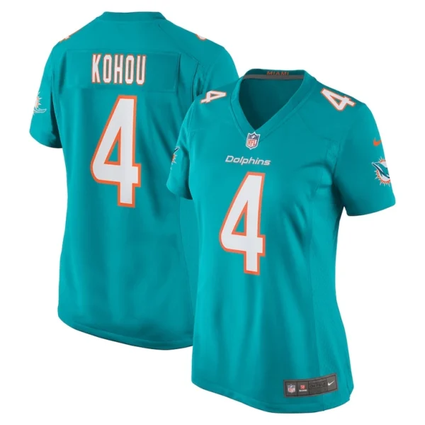 Kader kohou miami dolphins nike womens game player jersey Aqua