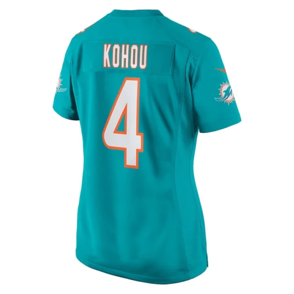 Kader kohou miami dolphins nike womens game player jersey Aqua L