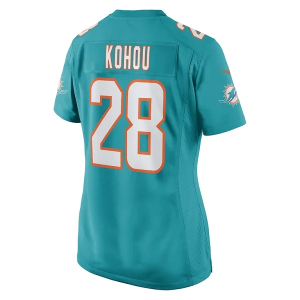 Kader kohou miami dolphins nike womens game player jersey Aqua L