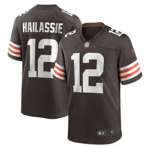 Kahlef hailassie cleveland browns nike team game jersey Brown