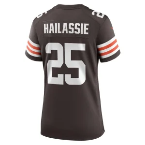 Kahlef hailassie cleveland browns nike womens team game jersey Brown L