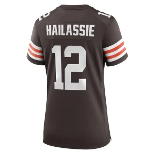 Kahlef hailassie cleveland browns nike womens team game jersey Brown L