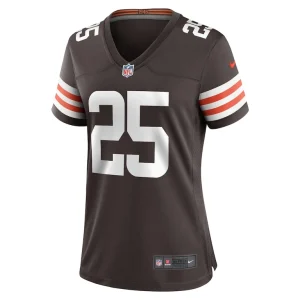 Kahlef hailassie cleveland browns nike womens team game jersey Brown M