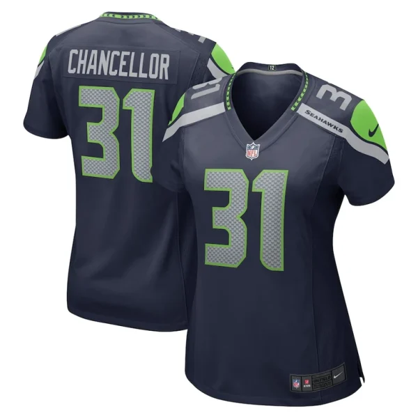 Kam chancellor seattle seahawks womens nike retired player game jersey College navy
