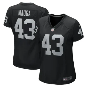 Kanai mauga las vegas raiders nike womens team game jersey Black