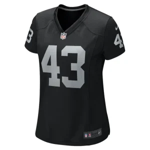 Kanai mauga las vegas raiders nike womens team game jersey Black M