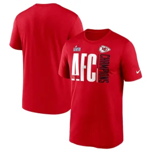 Kansas city chiefs nike 2022 afc champions iconic t shirt Red