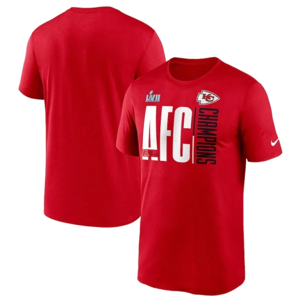 Kansas city chiefs nike 2022 afc champions iconic t shirt Red