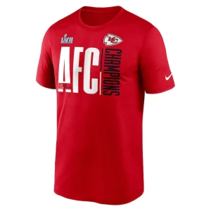 Kansas city chiefs nike 2022 afc champions iconic t shirt Red M