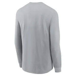 Kansas city chiefs nike 2022 afc champions locker room trophy collection long sleeve t shirt Gray L