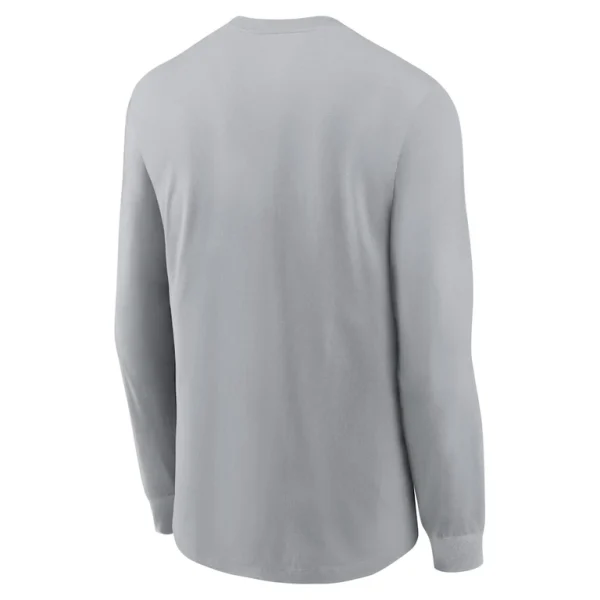 Kansas city chiefs nike 2022 afc champions locker room trophy collection long sleeve t shirt Gray L