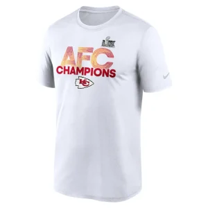Kansas city chiefs nike 2024 afc champions legend t shirt White M
