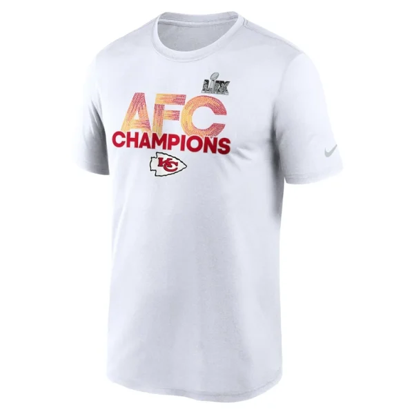 Kansas city chiefs nike 2024 afc champions legend t shirt White M