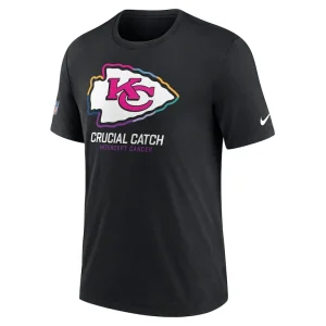 Kansas city chiefs nike 2024 nfl crucial catch big tall t shirt Black LT
