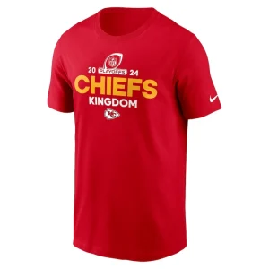 Kansas city chiefs nike 2024 nfl playoffs t shirt Red M