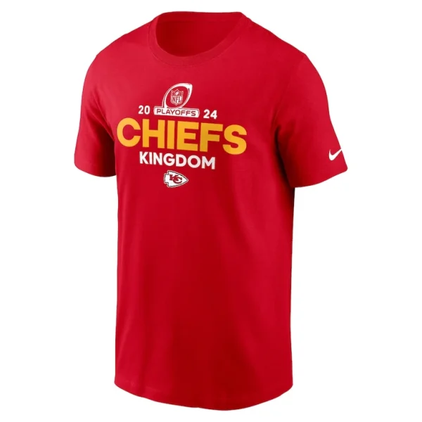Kansas city chiefs nike 2024 nfl playoffs t shirt Red M