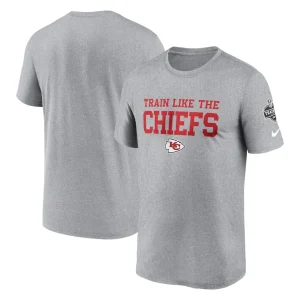 Kansas city chiefs nike 2024 nfl training camp legend performance t shirt Heather gray