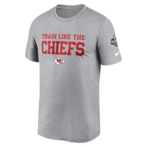 Kansas city chiefs nike 2024 nfl training camp legend performance t shirt Heather gray M