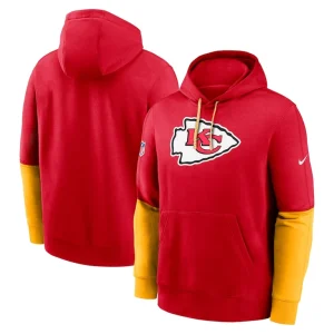 Kansas city chiefs nike 2024 sideline club pullover hoodie Red