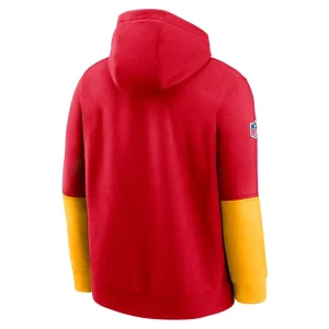 Kansas city chiefs nike 2024 sideline club pullover hoodie Red L