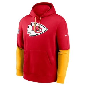 Kansas city chiefs nike 2024 sideline club pullover hoodie Red M