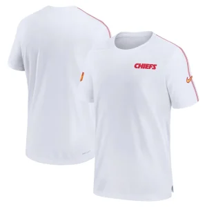 Kansas city chiefs nike 2024 sideline coach uv performance t shirt White