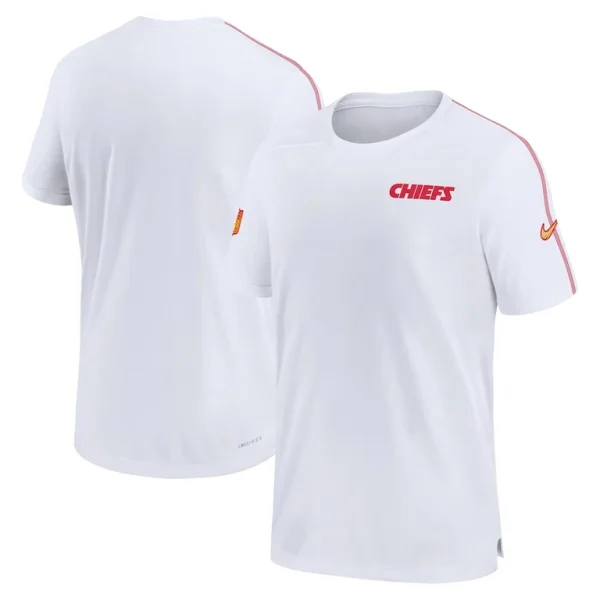 Kansas city chiefs nike 2024 sideline coach uv performance t shirt White