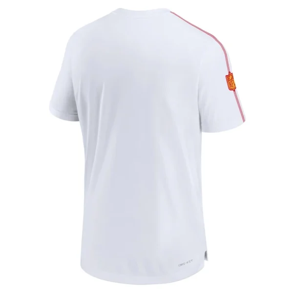 Kansas city chiefs nike 2024 sideline coach uv performance t shirt White L