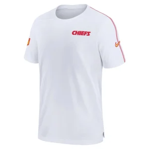 Kansas city chiefs nike 2024 sideline coach uv performance t shirt White M