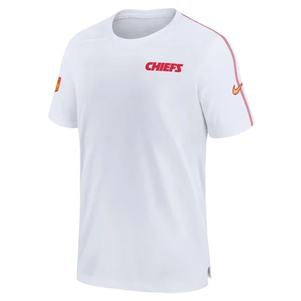 Kansas city chiefs nike 2024 sideline coach uv performance t shirt White M