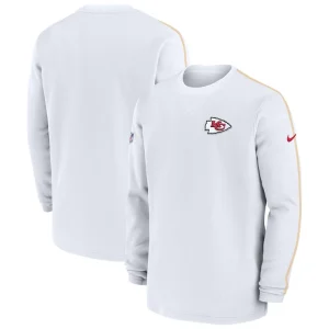 Kansas city chiefs nike 2024 sideline coaches long sleeve top Red