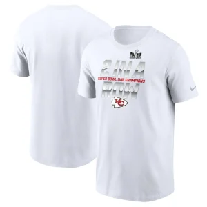 Kansas city chiefs nike back to back super bowl champions t shirt White