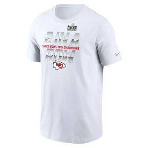 Kansas city chiefs nike back to back super bowl champions t shirt White M