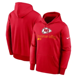 Kansas city chiefs nike big tall performance pullover hoodie Red