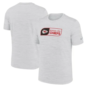 Kansas city chiefs nike big tall velocity jock tag performance t shirt White