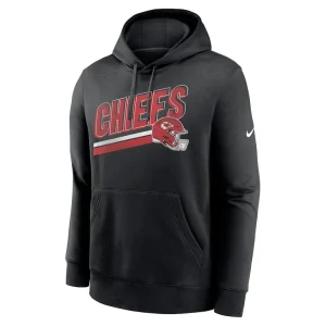Kansas city chiefs nike club fleece pullover hoodie Black M