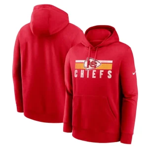 Kansas city chiefs nike club fleece pullover hoodie Red