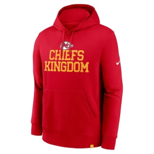 Kansas city chiefs nike club logo pullover hoodie Red M