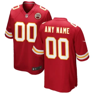 Kansas city chiefs nike custom game jersey Red
