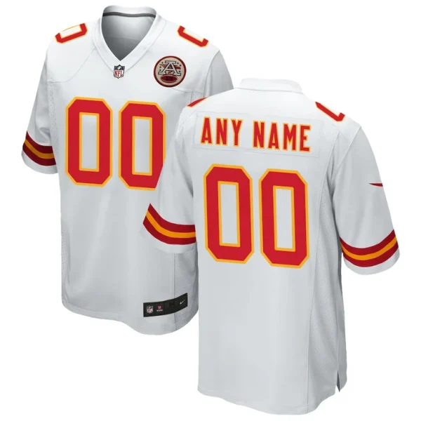 Kansas city chiefs nike custom game jersey White