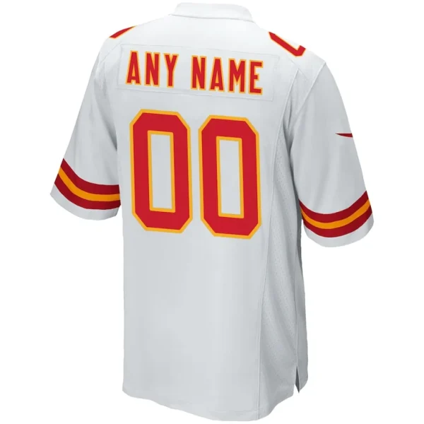 Kansas city chiefs nike custom game jersey White L