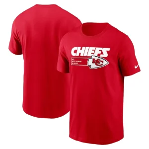 Kansas city chiefs nike division essential t shirt Red